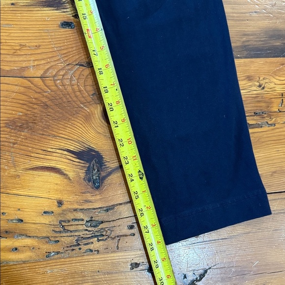 Lands' End Starfish Slim Leg Pants Cotton Stretch Navy Size Large - Picture 6 of 11